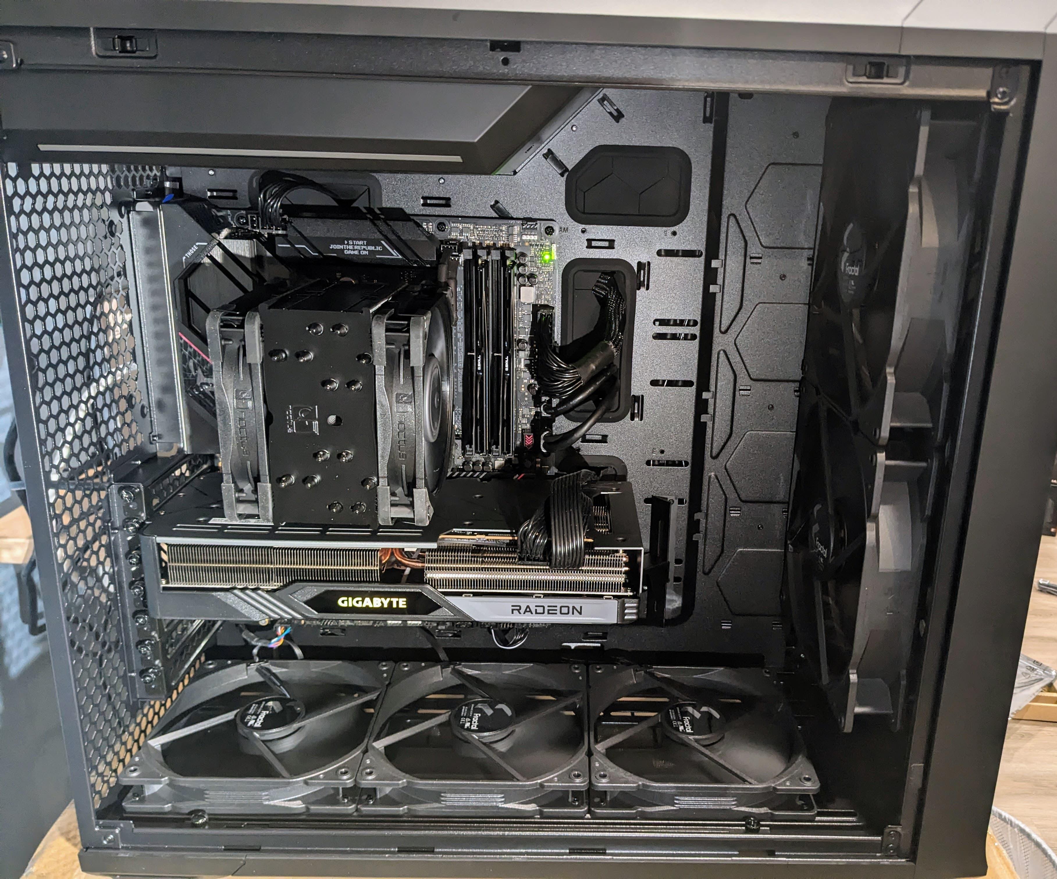 the completed build